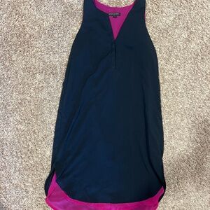 Dark Blue and Fuchsia Banana Republic Dress